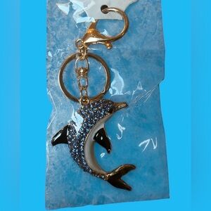 Sparkling Dolphin Keychain